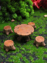 5 miniature tree stump garden art accessories resin decoration, garden landscape accessories, resin creative crafts